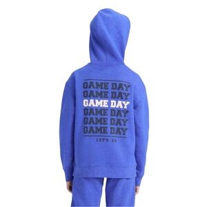 Cat & Jack Game Day Fleece Hooded Sweatshirt Size Small 6/7